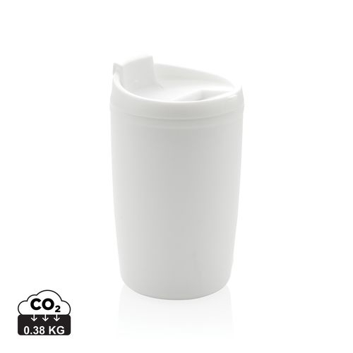 GRS Recycled PP tumbler with flip lid