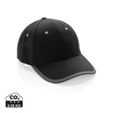 Impact AWARE™ 6 panel 280gr recycled katoen cap met bies