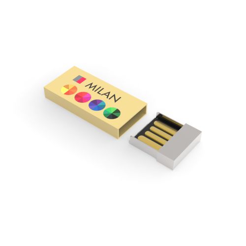 USB Stick Milan 3.0 Gold, 128 GB Premium