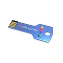 USB Stick Alu Key Blue, 8 GB Basic