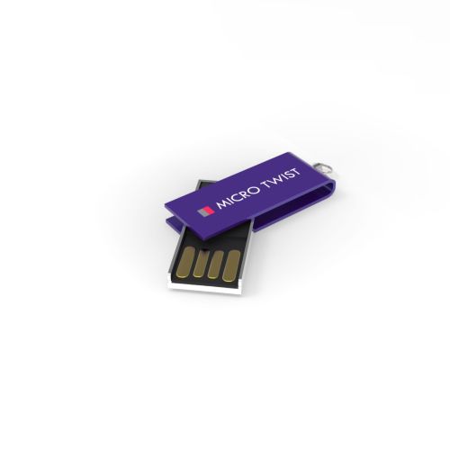 USB Stick Micro Twist Purple, 128 GB Premium