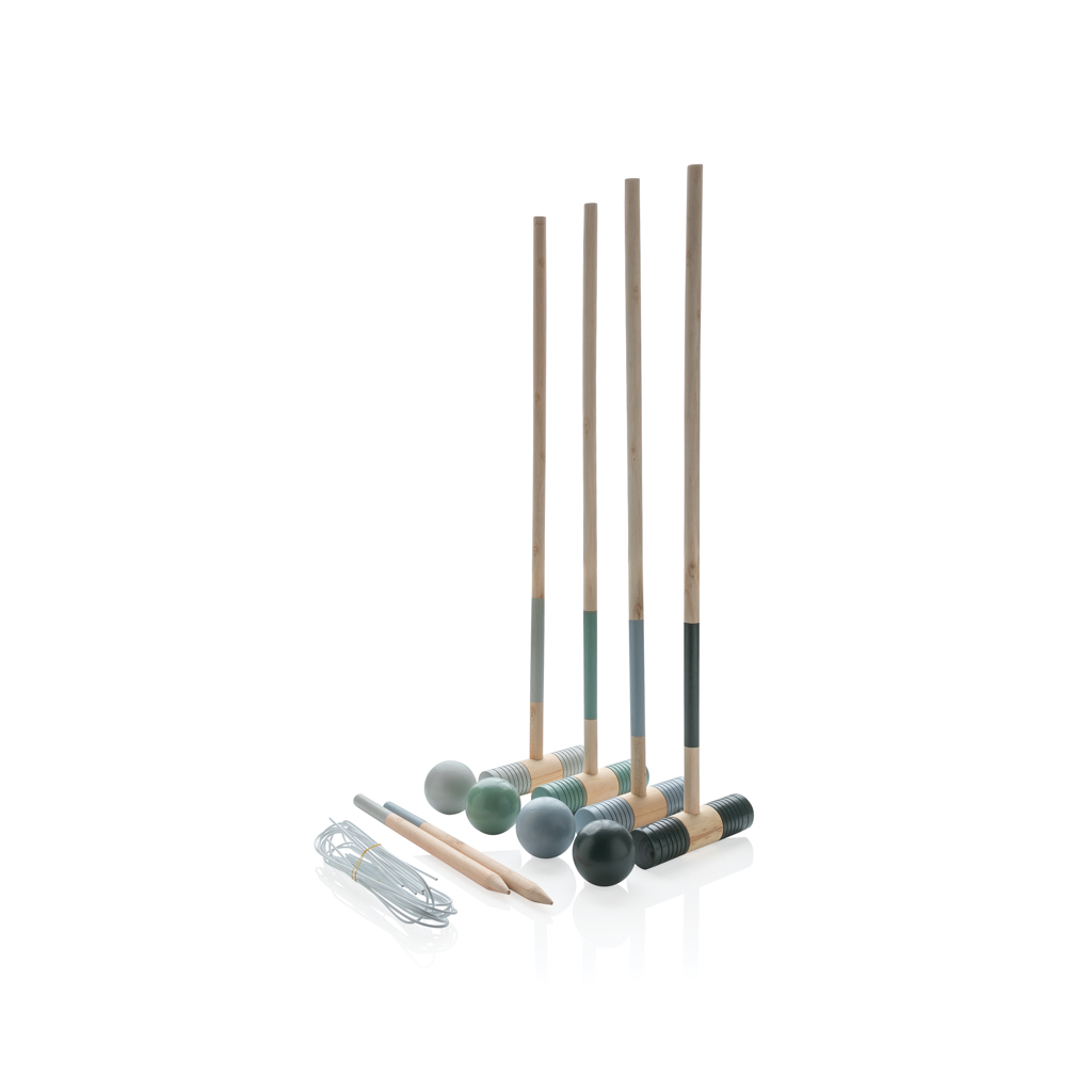 Houten croquet set