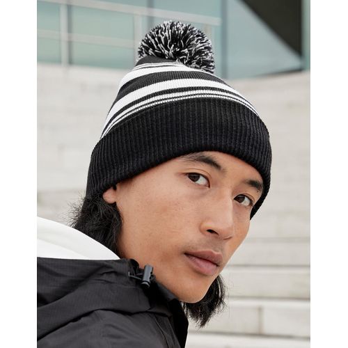 Striped Fan Beanie