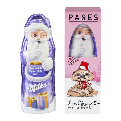 Milka Santa Claus in a Gift Box