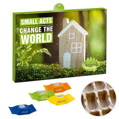 Premium Gift Advent Calendar Eco with Ritter Sport Choco Cubes