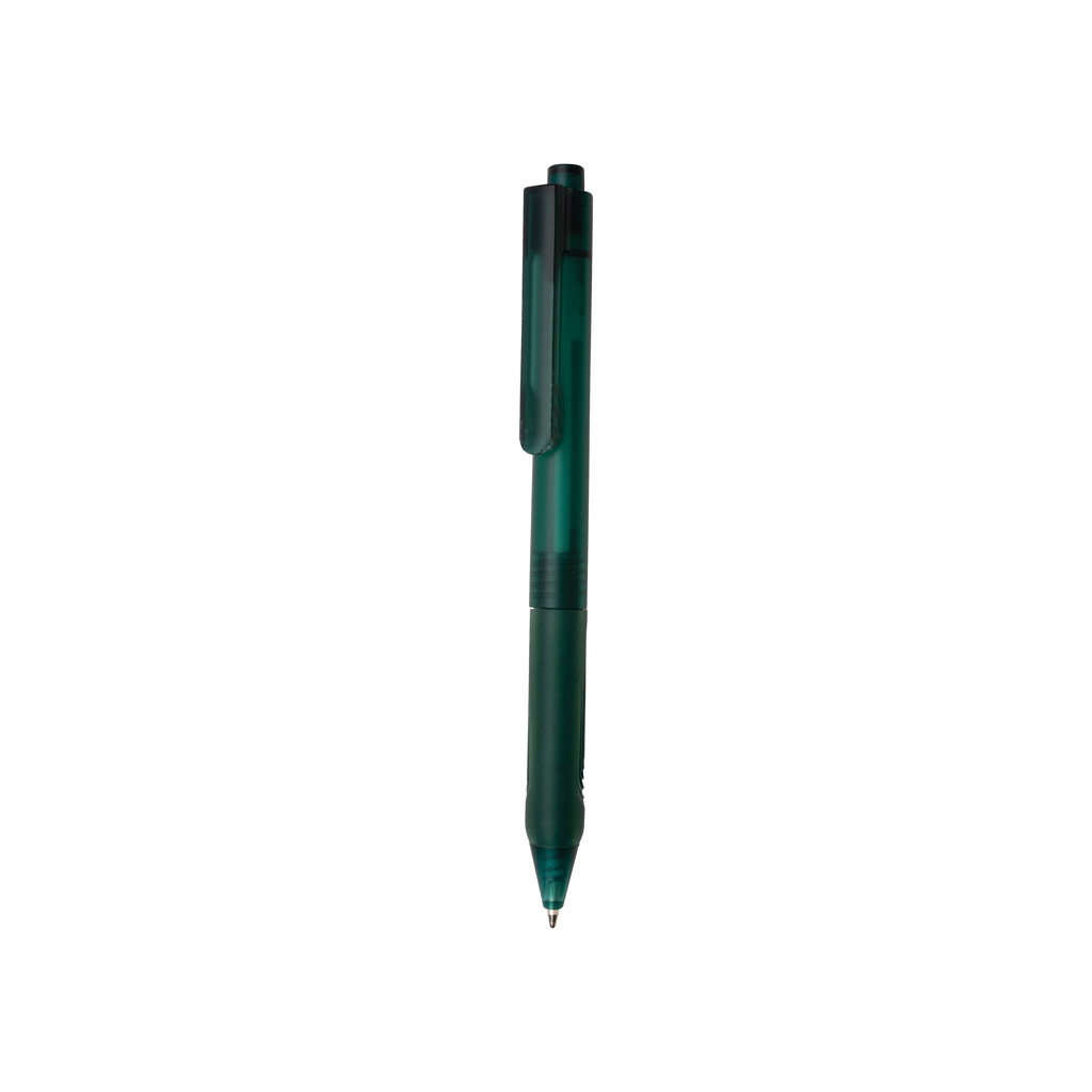 X9 frosted pen met siliconen grip