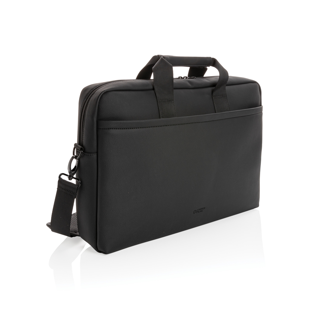 Swiss Peak deluxe PU laptop tas PVC vrij