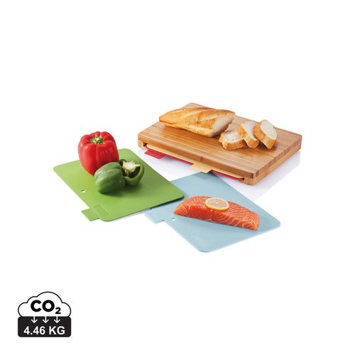 Cutting board with 4pcs hygienic boards