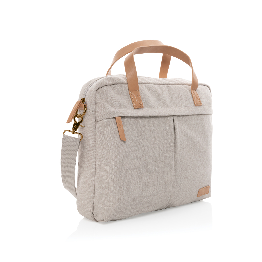 Impact AWARE™ 16 oz. recycled canvas laptoptas