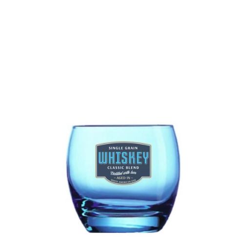 Salto Ice Blue Old Fashioned Glass Tumbler (320ml/11.3oz)