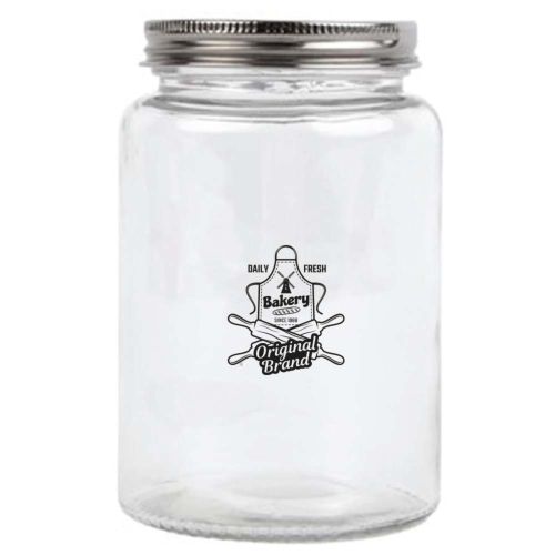 Vogue Glass Screw Top Dry Food Jar (550 ml)