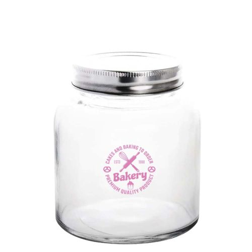 Vogue Glass Screw Top Dry Food Jar (330ml)