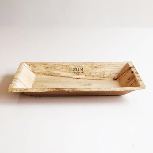 Medium Rectangular Disposable Palm Leaf Plate