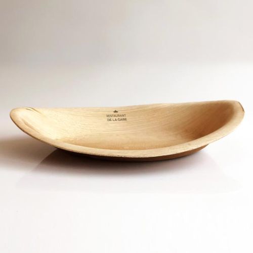 Ellipse Disposable Palm Leaf Bowl