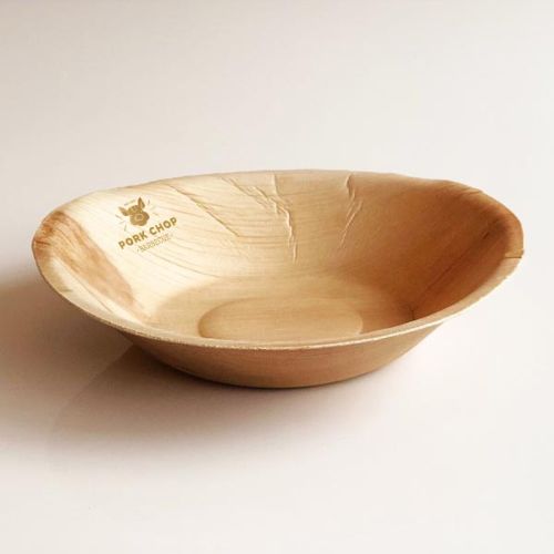 Large Round Disposable Palm Leaf Bowl