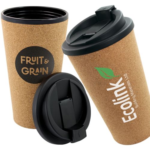 Cork Double Wall Travel Mug (450ml)