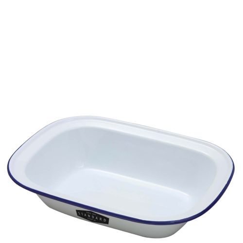 Enamel Oblong Pie Dish (320x240x75mm)