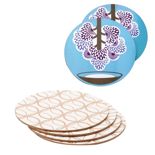 Cork Back Melamine Placemat - Round (255mm)