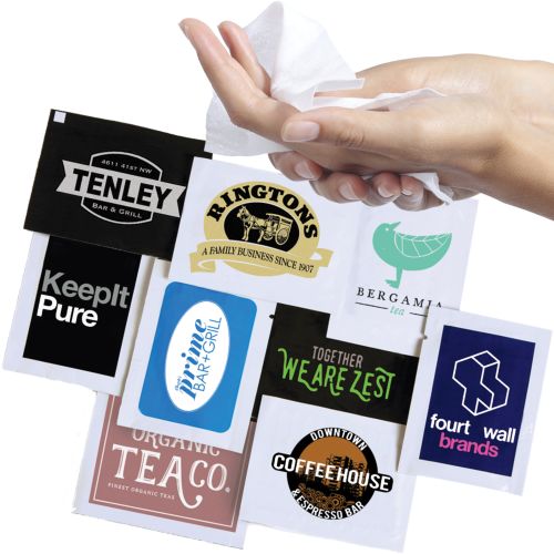 Lemon Hand Wipes - 40Gms Tissue Crepe - Printed