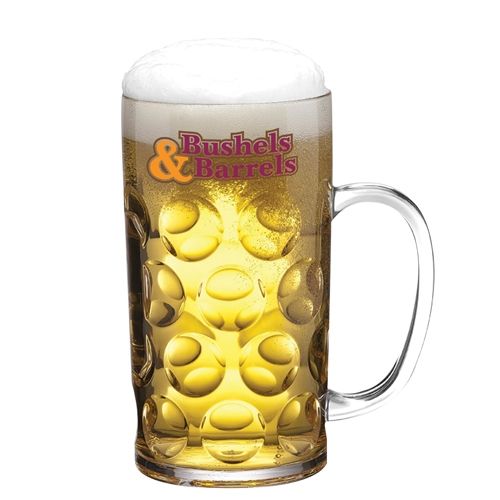 Reusable Plastic Stein Beer Mug - 2 Pints / 1 Litre