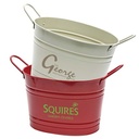 Galvanised Oval Metal Bucket (6.2 Litre)