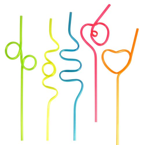 Curly Straws - Assorted Shapes