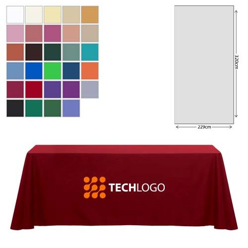 Premium Fabric Tablecloth - 229x320cm (6ft Table - Full Drop)