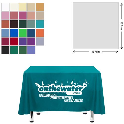 Premium Fabric Tablecloth - Square - 138x138cm (3ft Table - Short Drop)