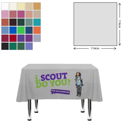 Premium Fabric Tablecloth - Square - 115x115cm (2ft High Table - Mid Drop)