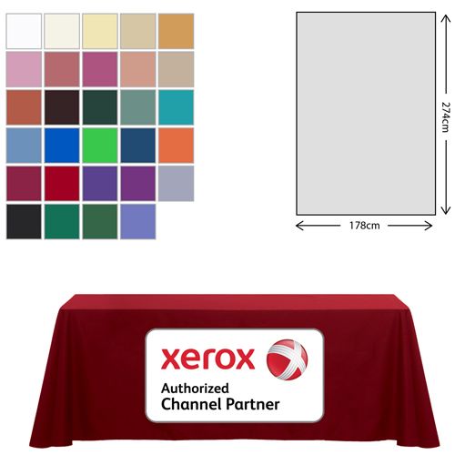 Premium Fabric Tablecloth - 178x275cm (6ft Table - Mid Drop) (BEST SELLER)