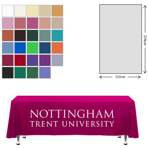 Premium Fabric Tablecloth - 138x275cm (6ft Table - Short Drop)