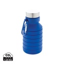 Leakproof collapsible silicone bottle with lid