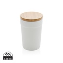 GRS certified recycled PP mug with bamboo lid