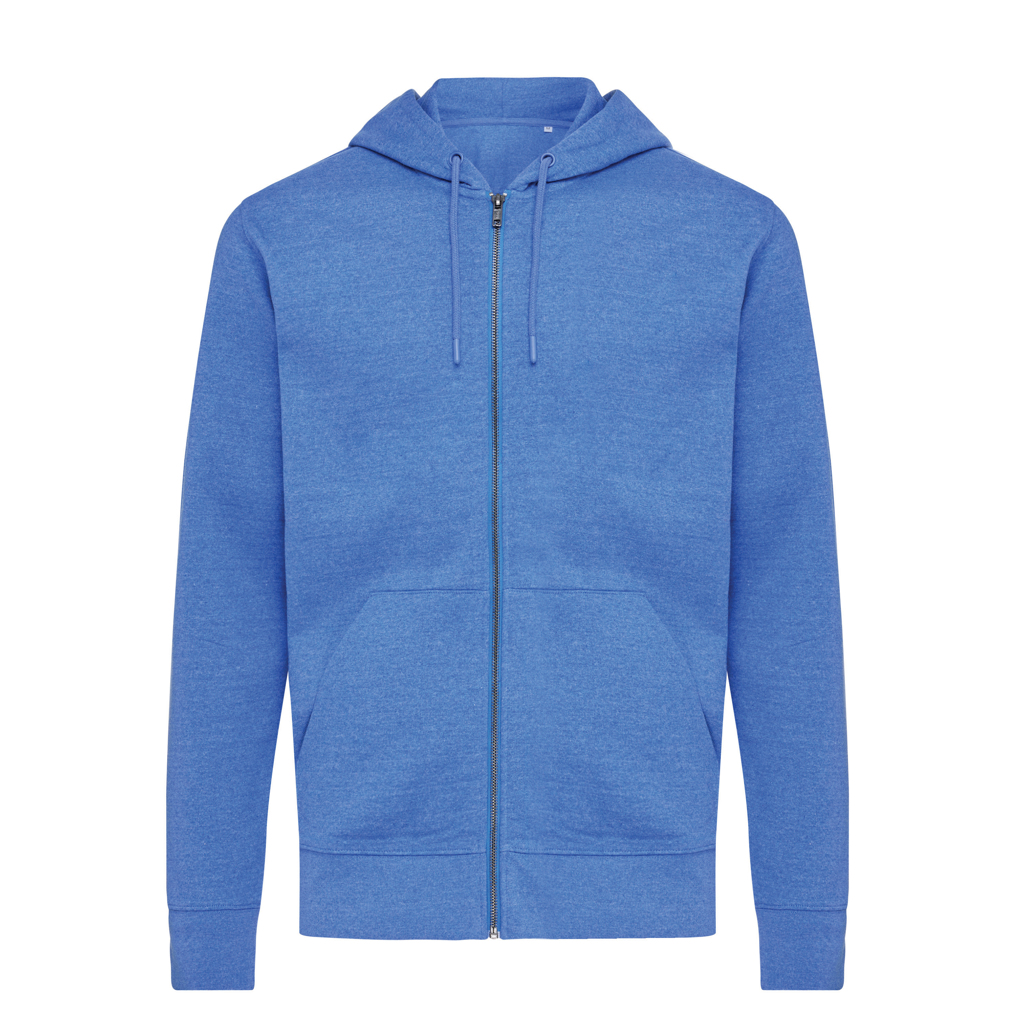 Iqoniq Abisko gerecycled katoen hoodie met rits