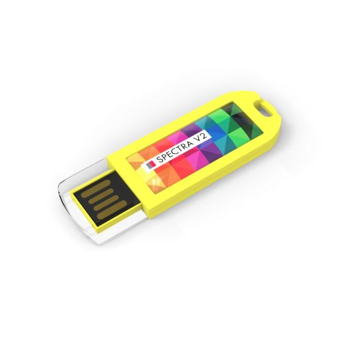 USB Stick Spectra V2 Yellow, 128 GB Premium