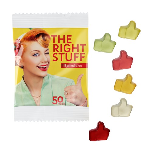 Fruit Gum STANDARD 10 g in een composteerbare zak