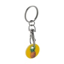 Winkelwagenmuntje sleutelhanger ColoShop