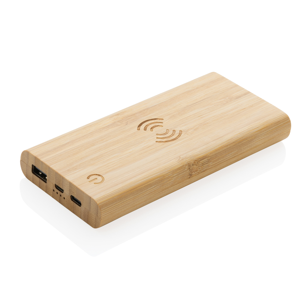 Bamboe 8.000 mAh 5W draadloze powerbank