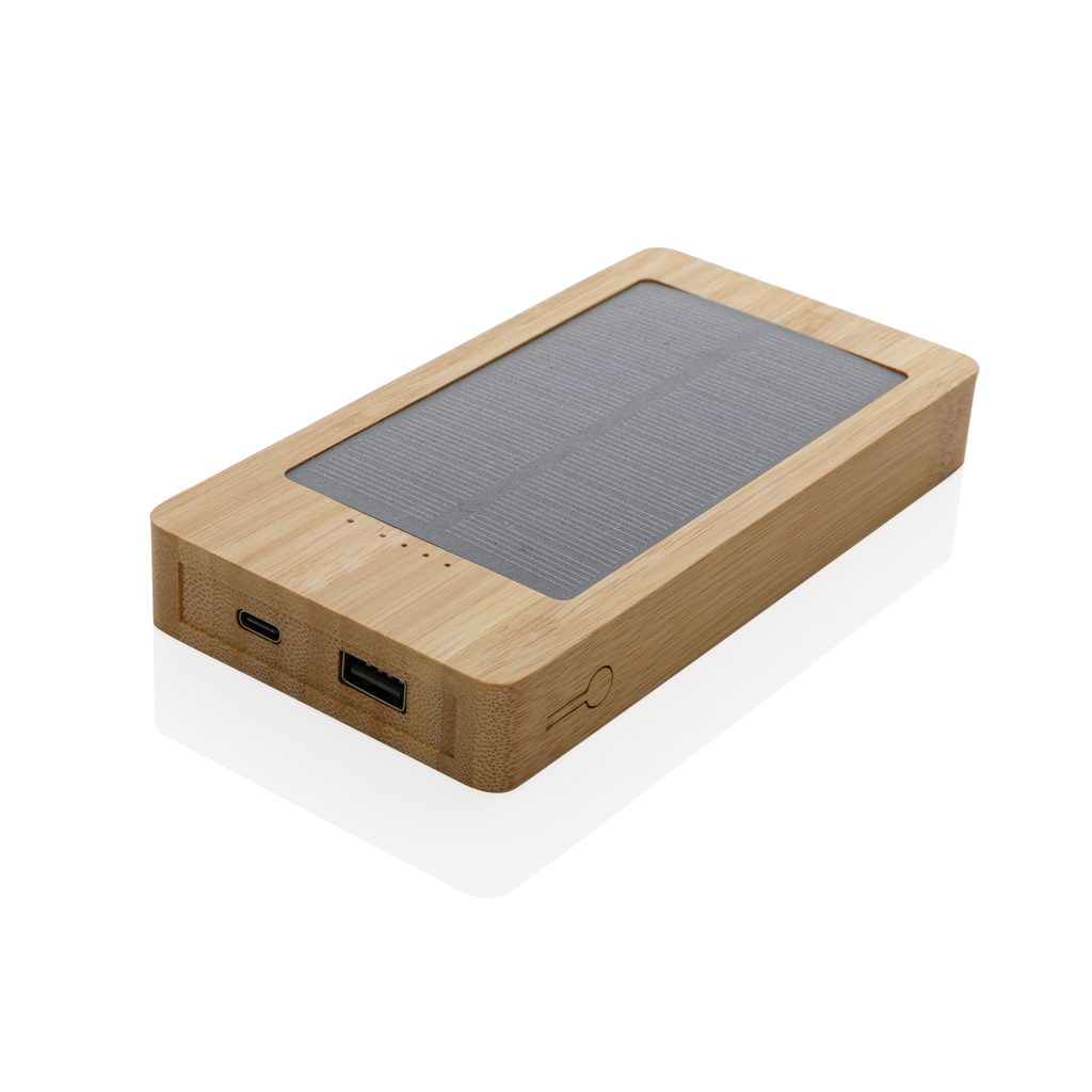 Sunwick 10.000 mAh bamboe solar powerbank