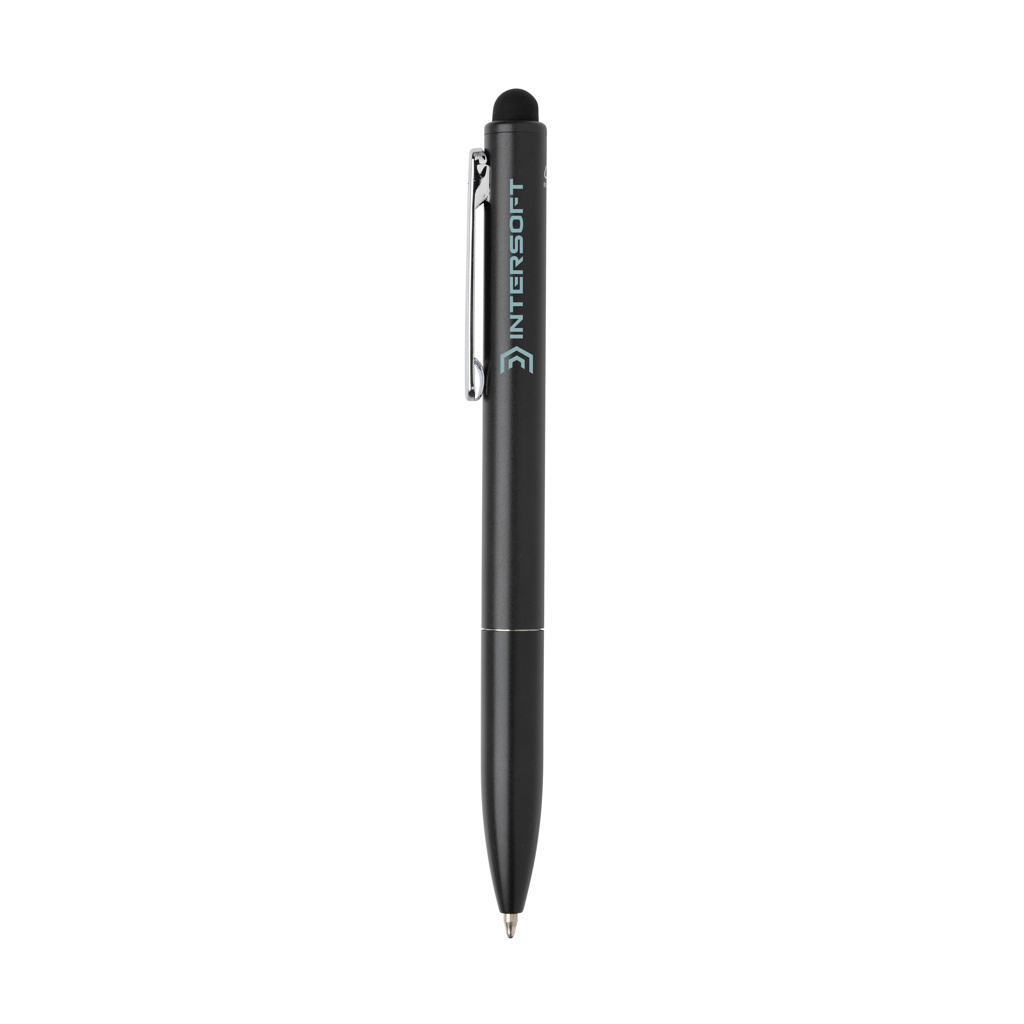 Kymi RCS-gecertificeerde gerecycled aluminium pen met stylus