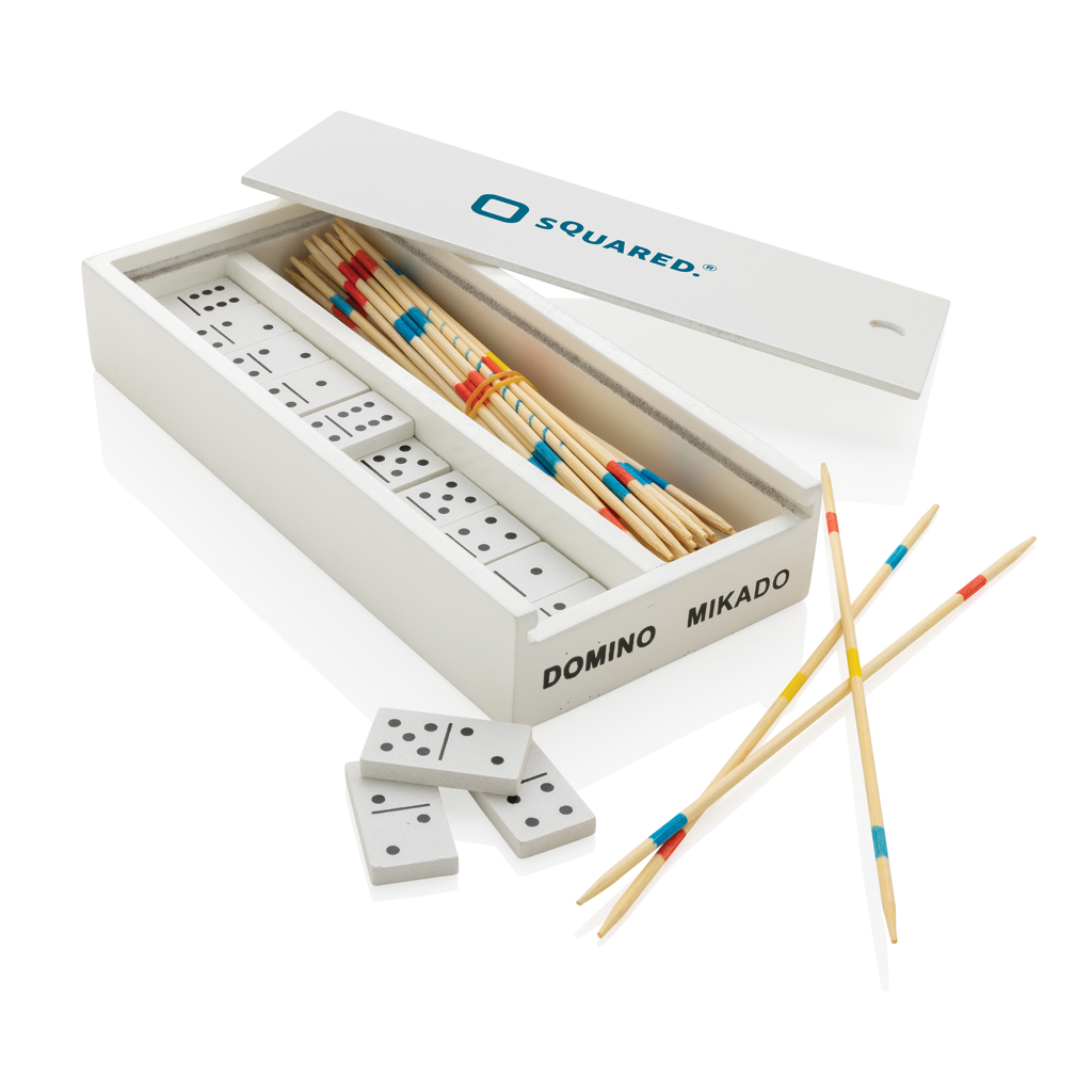 Deluxe mikado/domino in houten doos