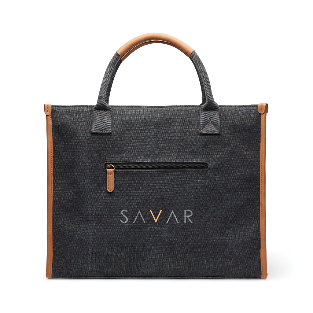 VINGA Bosler RCS recycled canvas office draagtas