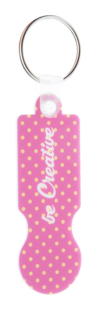 winkelwagenmuntje sleutelhanger - ColoCart