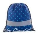 custom made gemaakte reflecterende tas met trekkoordsluiting