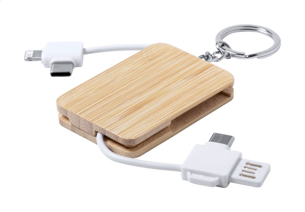 sleutelhanger met USB-oplaadkabel