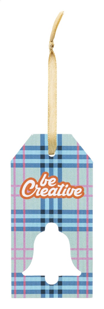 aangepast cadeaulabel, bel