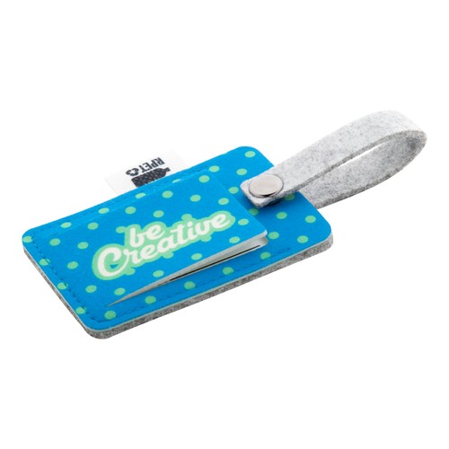 Custom made rpet bagagelabel CreaFelt Tag