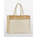 Cotton Pocket Natural Starched Jute Shopper