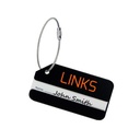 Aluminum Luggage Tag Black