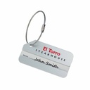 Aluminum Luggage Tag Silver